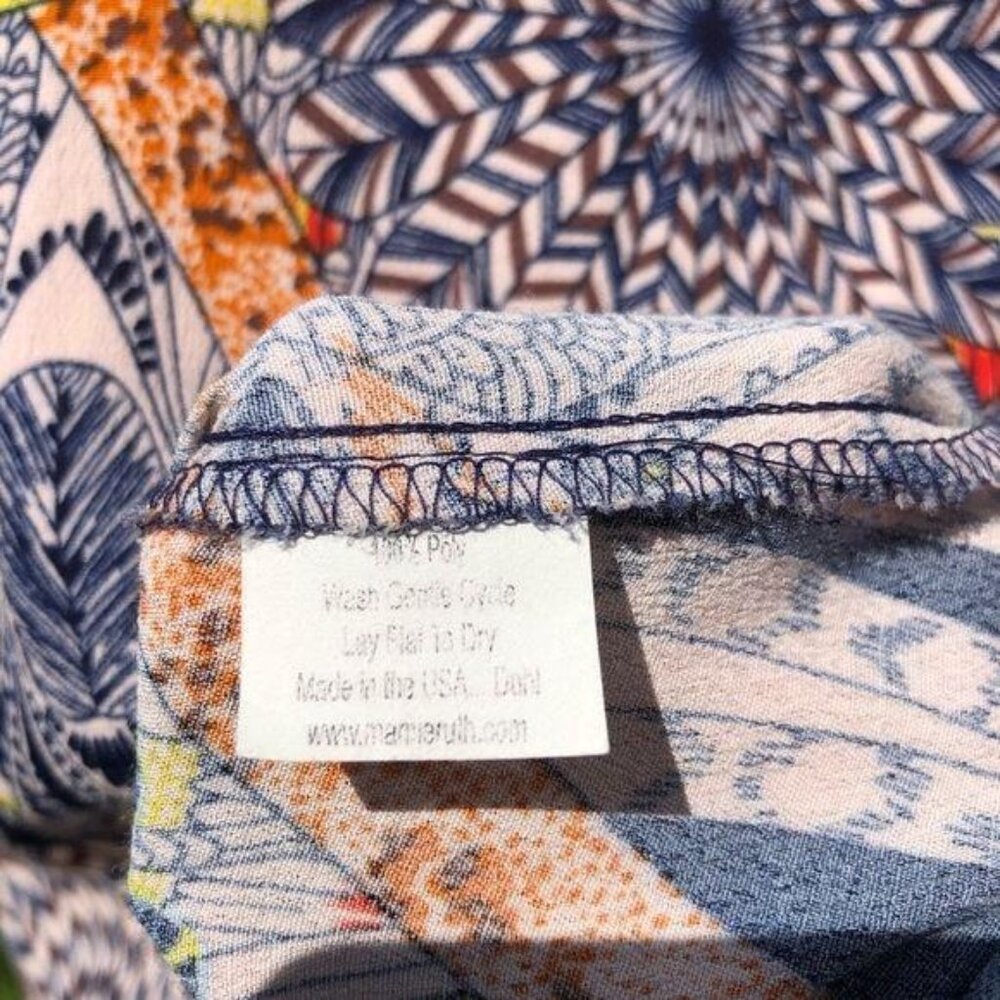 Mamie Ruth XS Scoop Back Dress Maxi Sleeveless Pink Blue Purple Orange - Picture 7 of 7